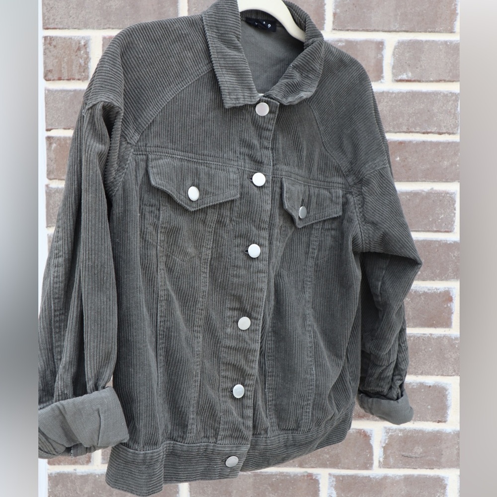Grey Denim Jacket | size - small | color | gray